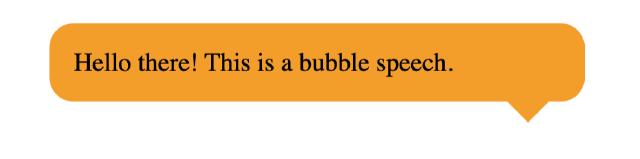 Bubble speech
